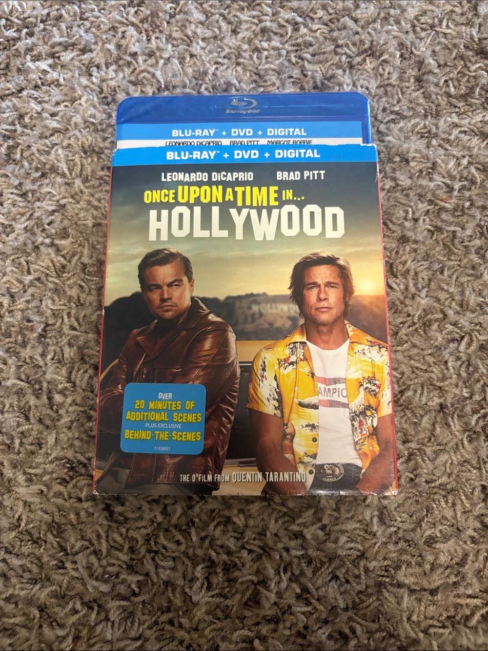 Once Upon a Time in Hollywood Blu-ray + DVD + Digital Sealed